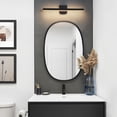 thumbnail image 4 of Minimalist Linear LED Modern Lighting Fixtures 24'' Bathroom Black Vanity Light Dimmable Over Mirror Wall Sconce for Bathroom, 4 of 10