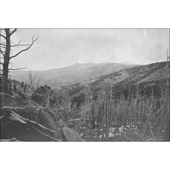 24"x36" Gallery Poster, Wind River Mountains, Wyoming 1870