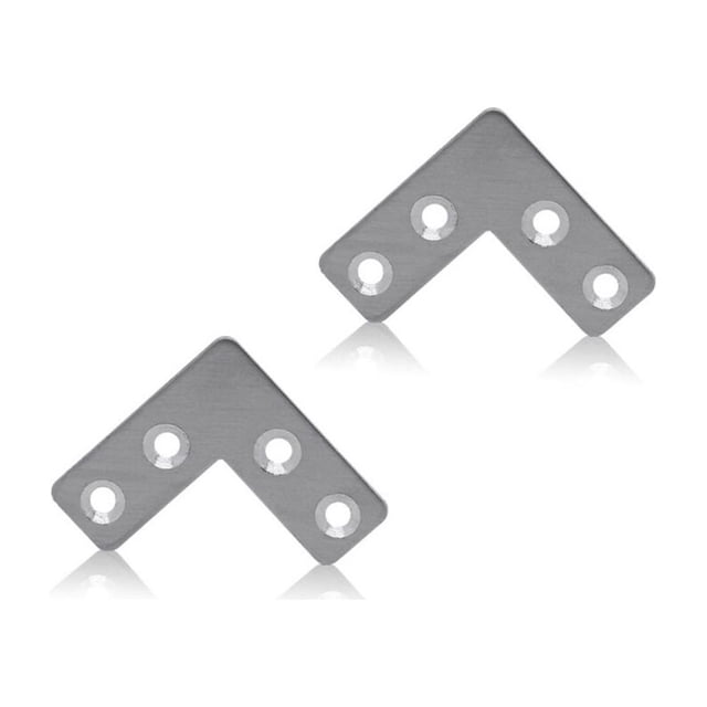 Phenofice 10Ensemble Attelle d'Angle en Acier Inoxydable en Forme de L pour un Design Durable et Robuste