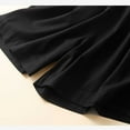 thumbnail image 4 of JIUKE Cotton Linen Shorts for Women Summer High Waist Drawstring Wide Leg Lounge Shorts with Pockets, 4 of 5