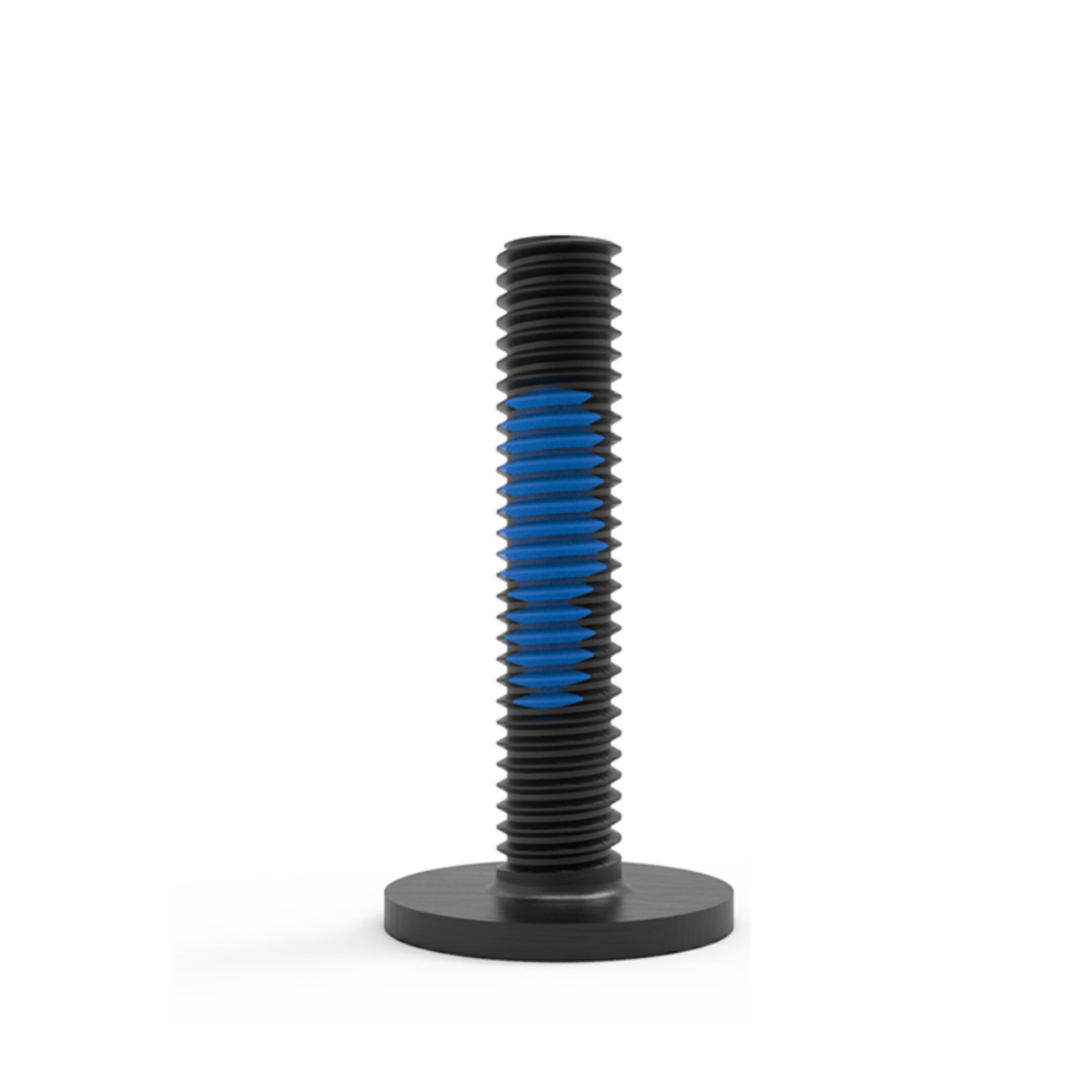 (50pcs) Black Carbon Steel Flat Head Dispensing Dot Bolts 2.5X7mm (Head diameter4.5mm) .