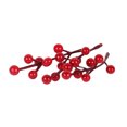 thumbnail image 2 of Naiovety Craft Mixed Red Artificial Flower Cherry Stamen Berries Bundle DIY Christmas Wedding Cake Caja de regalo Decoración Flores artificiales Tipo17 5 piezas Naiovety HA002022-17, 2 of 5
