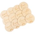 thumbnail image 3 of EeaseCA 12PCS Wood Baby Monthly Cards Premium Monthly Milestone Safe Milestone Cards, 3 of 7