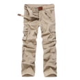 thumbnail image 1 of CEHVOM Men's Loose Multi-Pocket Washed Overalls Outdoor Casual Pants Trousers, 1 of 4