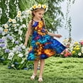 thumbnail image 2 of 4-5 Years Girls Summer Dress Casual Party Sleeveless Dress Sundress, 2 of 7