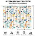 thumbnail image 2 of Colorful Small Leaves Curtains-blackout Curtains Bedroom Decor Living Room Darkening Grommet Window Drapes 2 Panels Set 52"x 84", 2 of 2