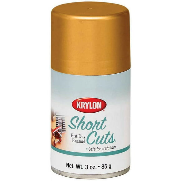 Krylon KSCS029 Short Cuts Aerosol Spray Paint, Gold Leaf, 3 Ounce