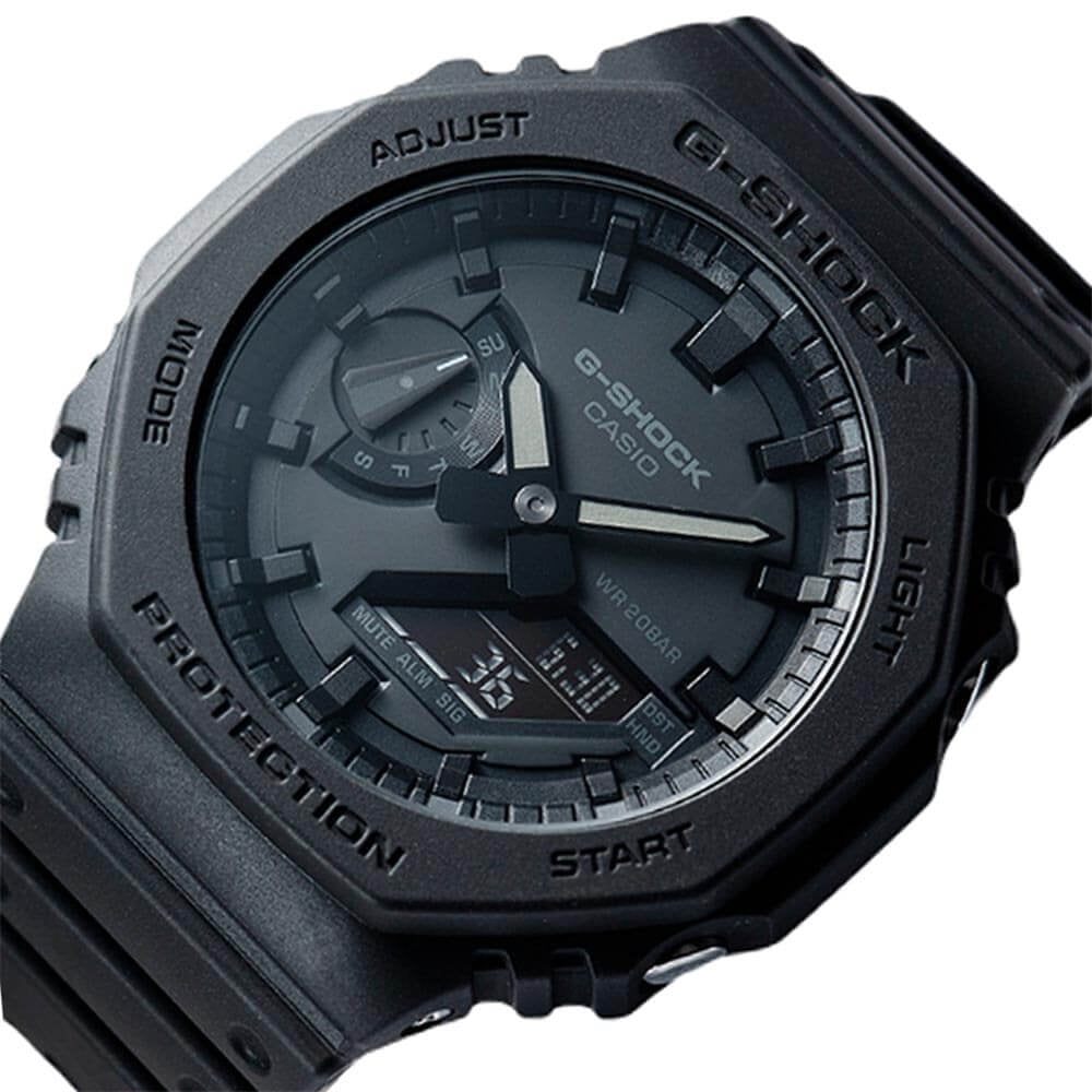 Casio Alarm World Time Quartz Analog-Digital Black Dial Men's