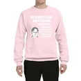 thumbnail image 2 of Wild Bobby, Office Dwight Quote Before I Do Anything, Pop Culture, Unisex Crewneck Graphic Sweatshirt, Light Pink, X-Large, 2 of 4