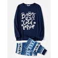 thumbnail image 2 of PatPat Mosaic Family Matching Letter Top Pantalones De Reno Conjuntos De Pijamas De Navidad (resistente Al Fuego), Hombres Mujeres Baby Kid's Loungewear, 2 of 4