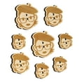 thumbnail image 1 of Artist Woman Icon Wood Buttons for Crochet Knitting Sewing DIY Craft - Various Sizes (8pcs), 1 of 7