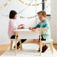 thumbnail image 2 of Wildkin Kids Arts & Crafts Table Stools (2) - White, 2 of 5