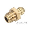 thumbnail image 3 of Unique Bargains Brass Straight Hydraulic Grease Fitting G5/16 Thread 10mm Width 10 Pack, 3 of 5