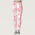 thumbnail image 2 of Gibobby Leggings Afelpados Pantalones estampados personalizados para el Festival la resurrección Pascua para mujer, mallas personalizadas para correr, mallas largas para Pilates（Rosa， XXL), 2 of 5