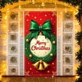 thumbnail image 5 of HaoXun Christmas Door Cover - Durable Polyester 90x180cm, Multicolor Holiday Decor for Home & Parties, Fits Standard Doors, 5 of 7
