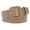 Dark Khaki, variant on Women's Fashion Candy Color Leather Belt with Square Buckle, Stylish Waist Belt for Jeans, Pants, Dresses & Daily Outfits, Light Blue