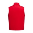 thumbnail image 3 of Puntoco Chaqueta Ajustada Con Múltiples Bolsillos Y Cuello Alto De Color Sólido Para Hombre, Chaquetas Casuales Sin Capucha Y Sin Mangas, 3 of 5