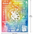 thumbnail image 2 of Gifts for Artists - Artist Gifts Blanket 60"X50" - Art Teacher Gifts - Gifts for Artists Women - Art Gifts for Girls - Gifts for Painters - Drawing Gift, Birthday Gift for Art Lovers Teen Kids, 2 of 6