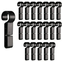 20pcs Helmet Headlamp Clips Anti-Slip Plastic Helmet Clamps Hooks for Safety Cap