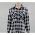 thumbnail image 3 of Fall Dresses for Women V Neck Casual Long Sleeve Button Down Shirt Plaid Shirt Wide Maxi Dress, 3 of 9