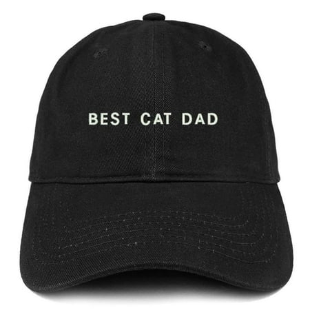Trendy Apparel Shop Best Cat Dad Embroidered Soft Cotton Dad Hat -