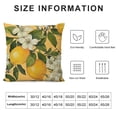 thumbnail image 5 of GOSMITH Lemon Throw Pillow Covers Vintage Chinese Plum Tree Fruits Flower Aesthetic Petal Orange Cozy Washable Indoor Living Room Couch Standard Home Sofa Bed Decor Cushion Cover White, 5 of 5