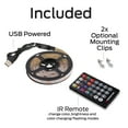 Monster LED 6.5ft MultiColor Color Flow Light Strip, Indoor, Flash Mode Remote, Corded Electric