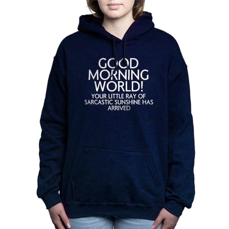 CafePress - Good Morning World - Pullover Hoodie Classic & Comfortable Hooded Sweatshirt
