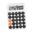 thumbnail image 2 of Calculadora de 12 dígitos, calculadoras de escritorio de función estándar con botón sensible suave grande, calculadoras de oficina portátiles para Blanco Sunnimix Calculadora, 2 of 8