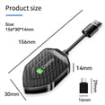 thumbnail image 4 of Adaptador Inalámbrico 2 en 1 Adaptador Inalámbrico Carplay para Android Adaptador para Automóvil Android Convertir Cable A Caja Inalámbrica Carplay, 4 of 9