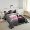 thumbnail image 3 of Erosebridal Bling Roll Paper Bedding Twin Comforter Set,Glitter Stars Down Comforter,Modern Fashion Bedding Sets Twin With Comforter,Lightweight Princess Bedroom Decoration,Reversible,2-Piece, 3 of 8