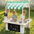 thumbnail image 6 of Outdoor Mud Kitchen with BBQ Toys, Kids Playhouse Role Play Set for Toddlers Ages 3-8, White, Backyard Kitchen with Grill, Stove & Accessories for Boys & Girls, 6 of 9