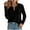 Black, variant on Enjoytime Business Casual Tops for Women Solid Color V-Neck Long Sleeve Blouses Fall Winter Fashion Work Shirts Black S