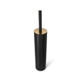 thumbnail image 1 of Cepillo para Baño Escobilla para Inodoro Cepillo para Lavar Baño Slim Soporte Negro y Dorado Acento, 1 of 9