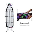 thumbnail image 4 of HELLHERO Mushrooms Iron Pad Covers Protect Cover Ironing Board Pad Covers Hook and Loop Fasteners Non Fading Cloth Cover Elastic Fasteners 15" x 54" Dust Covers, 4 of 5