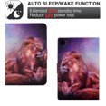 thumbnail image 6 of SaniMore for Lenovo Tab M10 Plus 3rd Gen 10.6 inch 2022 TB-125F/128F Case, PU Leather Wallet Flip Case with Auto Wake/Sleep Card Cash Slots Multiple Viewing Angles Protective Cover, Lion, 6 of 9