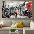thumbnail image 2 of Couple in Love Wall Art Lovers Romantic Painting Home Decoration for Living Room Bedroom Framed Ready to Hang, 2 of 7