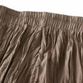 thumbnail image 4 of EINCcm Boho Maxi Skirt for Women A Line Skirt Pleated Long Flowy Skirt Summer Elastic Waist Wrinkle Beach Skirt, 4 of 7