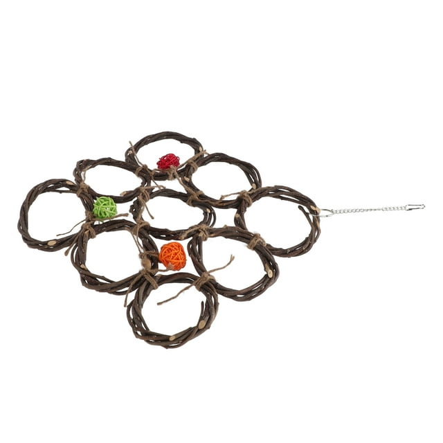 Red de escalada para pájaros colgante Bling Bling Juguete natural para pájaros