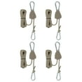 thumbnail image 1 of Uxcell Adjustable Rope Hanger, Ratchet Grow Light Hangers Reflective Reinforced Internal Gear Ratchet Coffee 1/8" x 8, 1 of 6