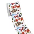 thumbnail image 1 of Holiday Merry Christmas Decoration Pattern Printed Grosgrain Satin Ribbon for Gift Wrapping Hair Bow Craft Accessory 50 Yards Jiayi, 1 of 7