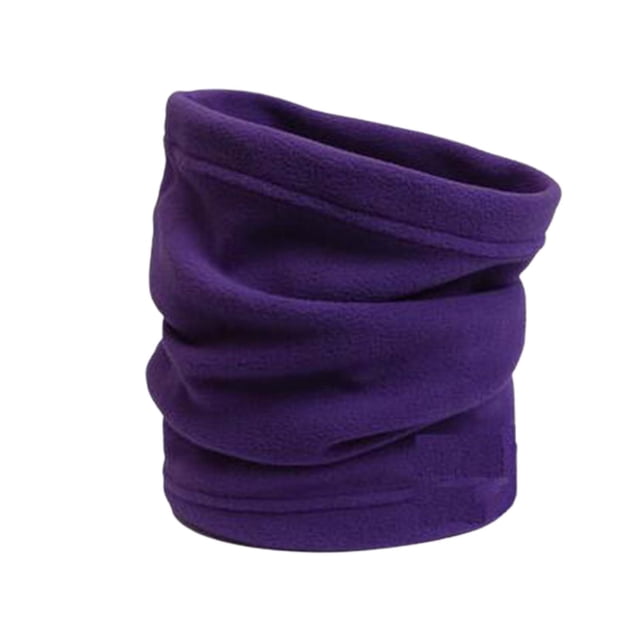 Opolski Neck Scarf Adjustable Solid Color Fleece Keep Warming Ski Tube Warmer for Sports