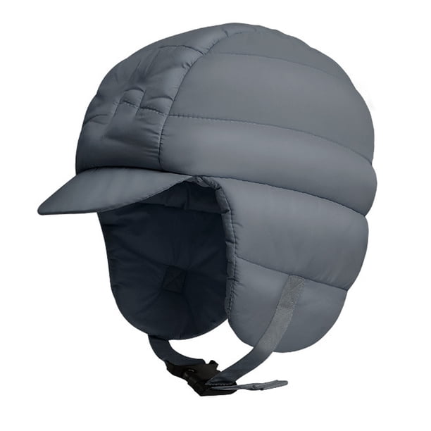 Gorro de esquí cálido de invierno, gorro de plumón con orejeras impermeable y cálido de invierno para caza, camping y motociclismo