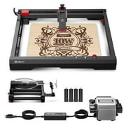 Algo Alpha Engraver with Air Assist Pump and Rotary, 10W Engraving Machine for Personalized Gifts, Support WiFi APP Control, Engraver Cutter for Wood and Metal, Easy to Assemble