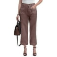 thumbnail image 2 of vigerkar Wide Leg Jeans for Women Stretch High Waisted Straight Leg Denim Pants Boyfriend Mom Jeans (Brown, S), 2 of 4