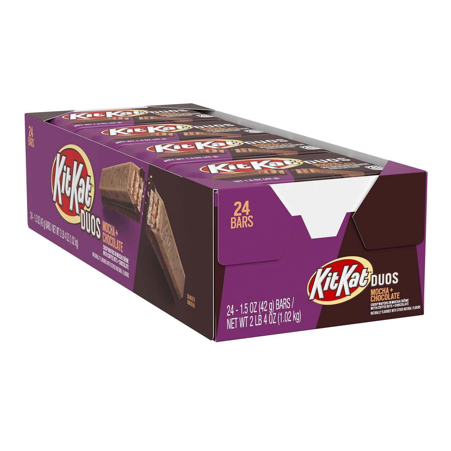 Kit Kat®, Duos Mocha Crème and Chocolate Wafer Candy, Bulk, 1.5 oz