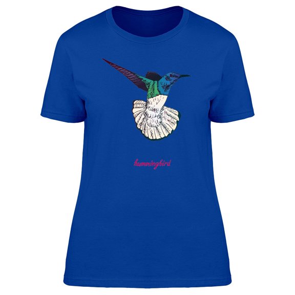Hummingbird In Mid Air Tee Women's -Image by Shutterstock