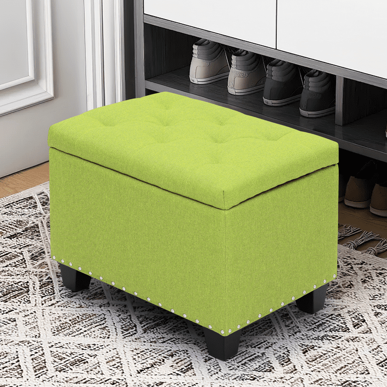 Footstool with wooden legs deals