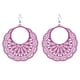 thumbnail image 1 of Qarigey 1 par de pendientes de cobre para mujer, redondos, elegantes, recubiertos a la moda, fáciles de combinar, joyería para pendientes, regalo de Ropa, zapatos y accesorios Miscelánea Púrpura Qarigey AP015713-01, 1 of 6