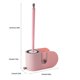 thumbnail image 4 of Wosthever Cabezal de silicona para escobilla de baño, soporte para escobilla de limpieza, drenaje de montaje en pared, accesorios de baño de pie, Suministros de limpieza para el hogar Rosa Wosthever HA004575-03B, 4 of 6